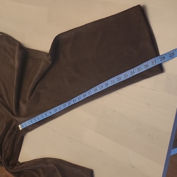 NWT Quaker Factory Vintage Inspo Brown Courduroy Pull-on Pants with Back Pockets - Picture 6 of 15